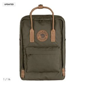 Fjall Raven Kanken Laptop Bag in Dark Olive